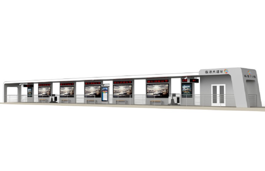 候車(chē)亭效果圖 候車(chē)亭效果圖